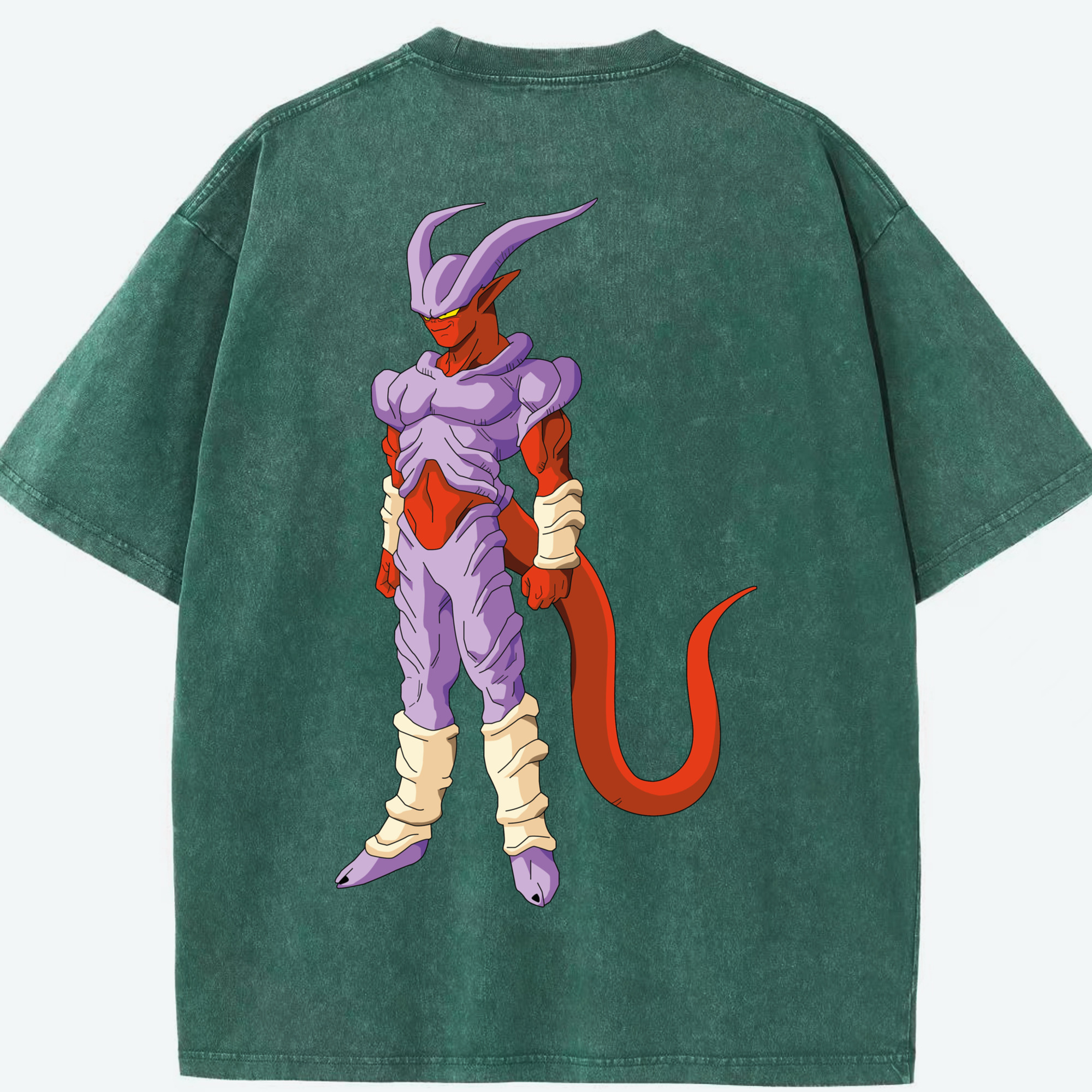 （画像用） ドラゴンボール ジャネンバ DRAGON BALL Janemba 綿100% ヴィンテージ風 半袖Tシャツ（背面プリント）